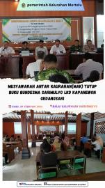 Musyawarah Antar Kalurahan (MAK) Tutup Buku BUMDes Bersama Sarimulyo LKD Kapanewon Gedangsari 